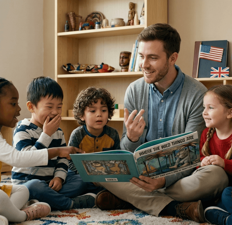 Kontakt z native speakerem - sposób na oswajanie dzieci z językiem i odmienną kulturą od najmłodszych lat