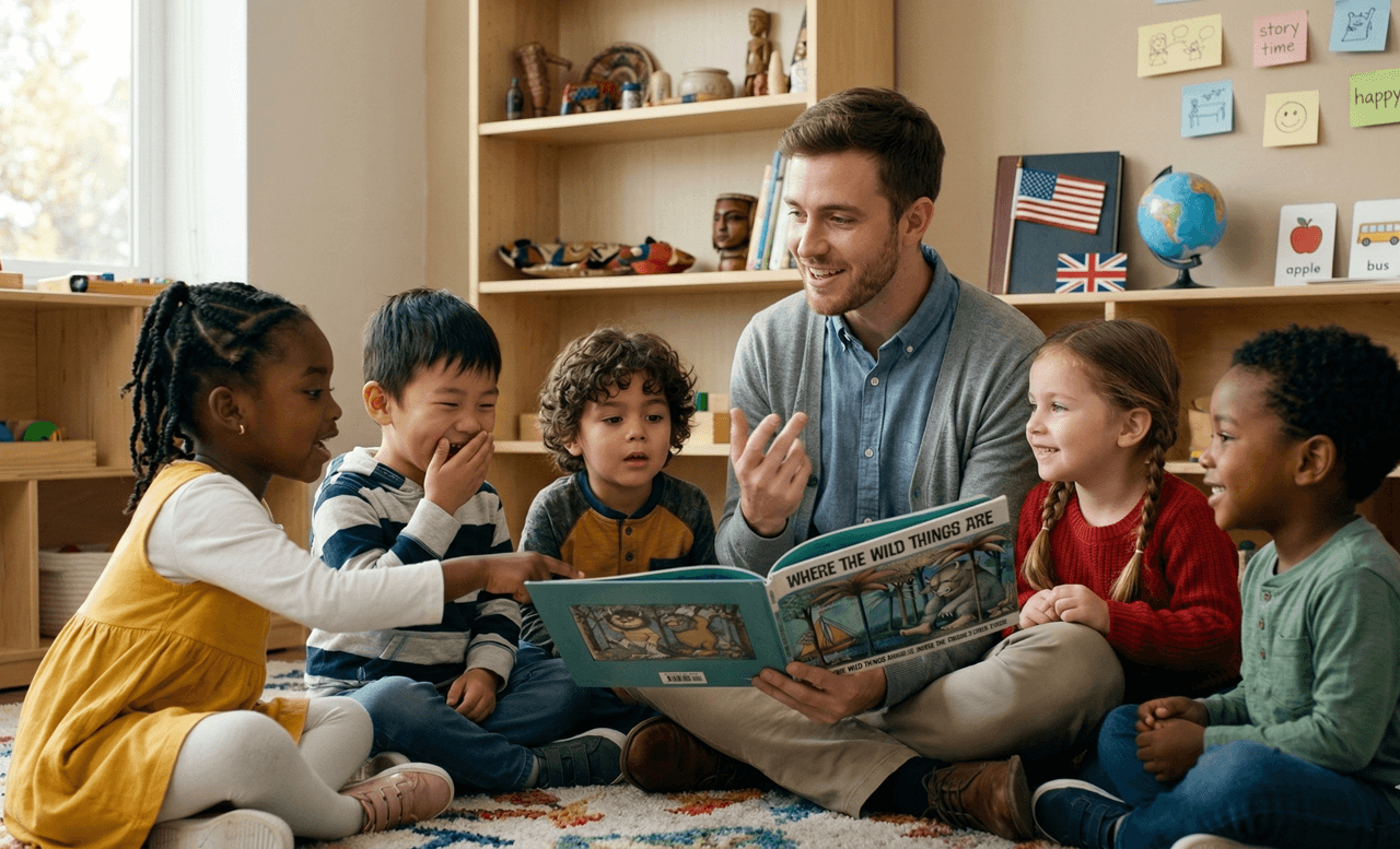 Kontakt z native speakerem - sposób na oswajanie dzieci z językiem i odmienną kulturą od najmłodszych lat