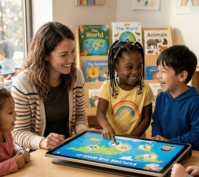 Multimedia w przedszkolu - czy ekrany mogą być sprzymierzeńcem w nauce?